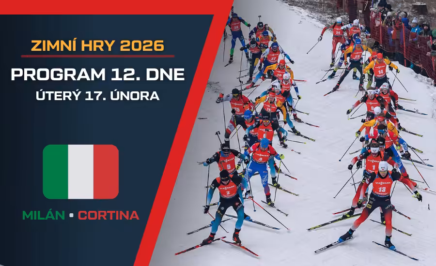 Program 12. dne ZOH 2026 |úterý 17. února| Hokej Česko vs. Dánsko, do boje šli čeští biatlonisté i curleři 1 Program 12. dne ZOH online (12. den, 17. února)