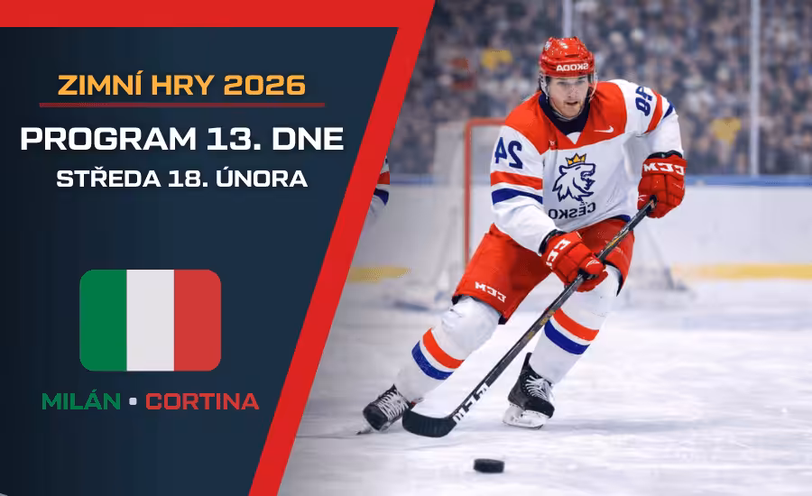Program 13. dne ZOH |středa 18. února, 13. den| Češi ve čtvrtfinále hokeje s Kanadou, biatlonistky jedou štafetu, lyžaře čeká slalom