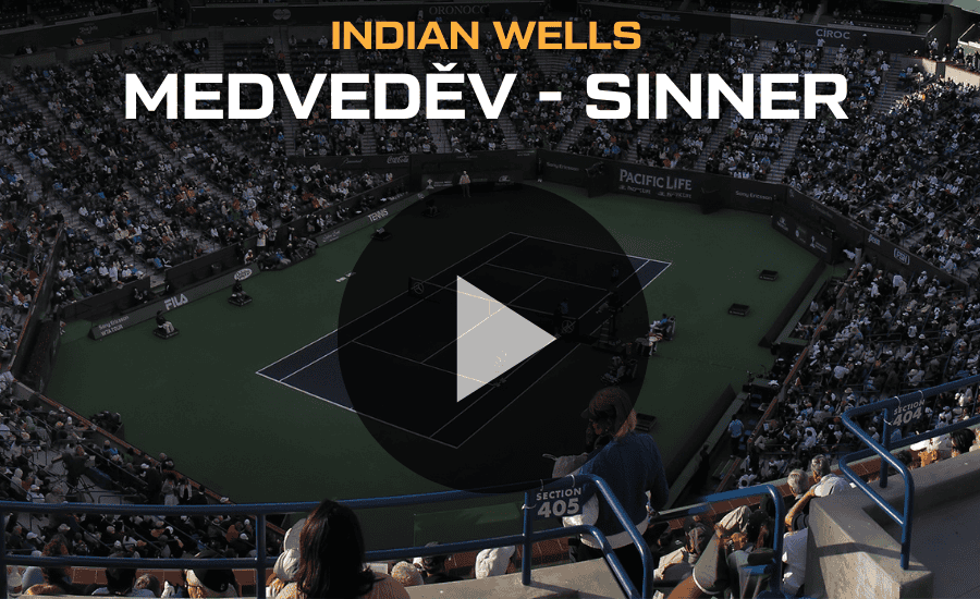 Medveděv - Sinner finále Indian Wells 2026