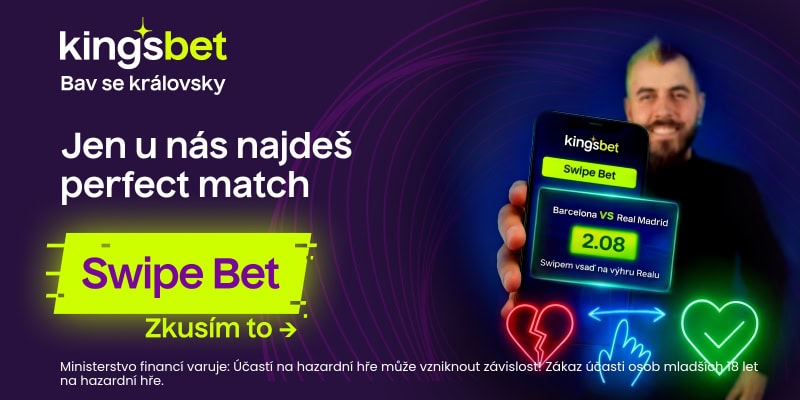Vyzkoušejte SwipeBet funkci u KingsBetu