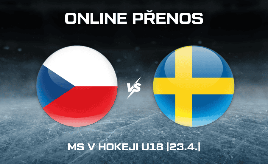 Česko - Švédsko U18 ONLINE |23.4.| Kde sledovat MS v hokeji do 18 let živě? 1 Česko - Švédsko U18 23.4.