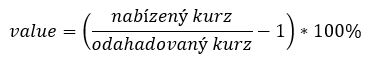value rovnice 2