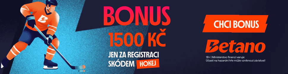 Betano bonus 1500 s kodem HOKEJ