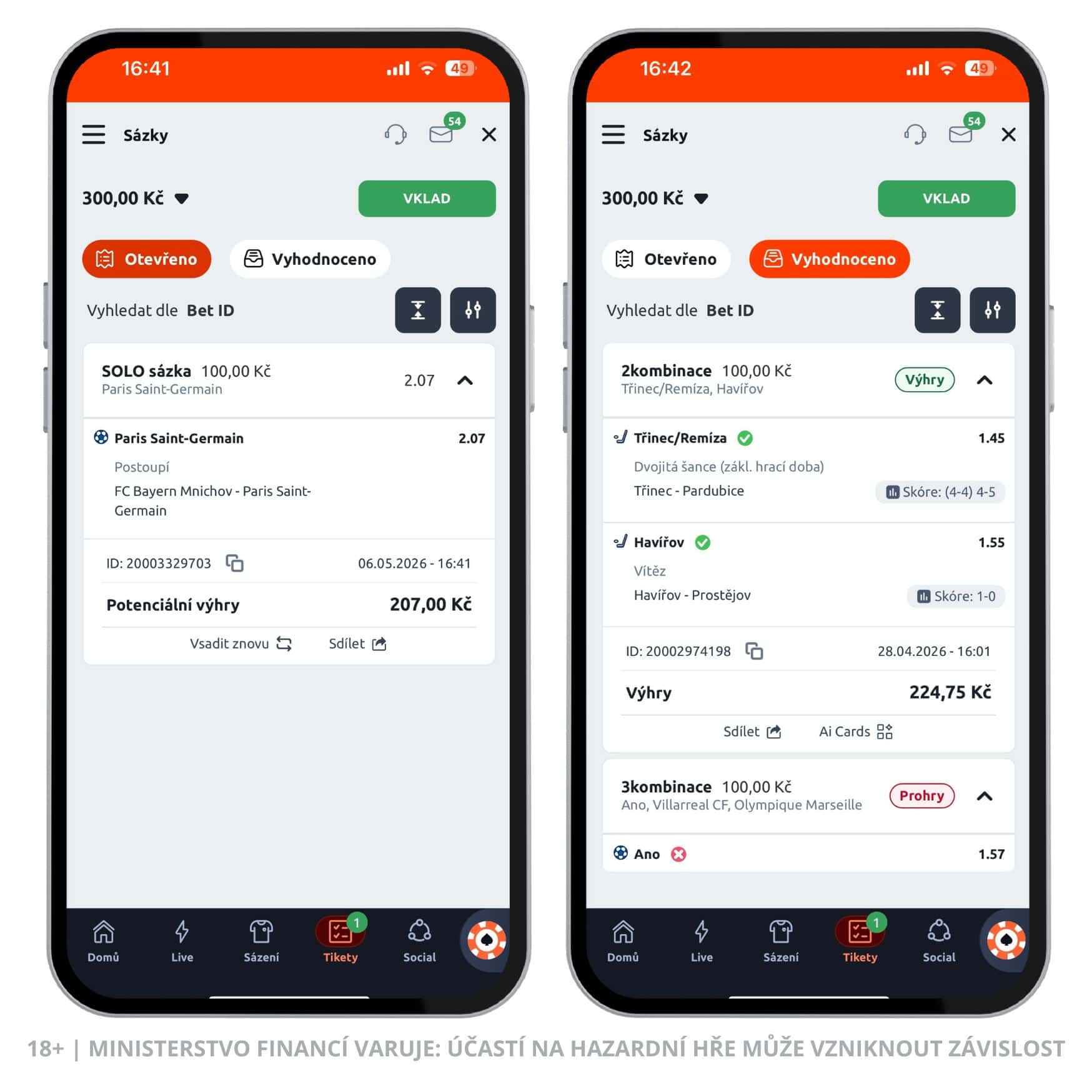 Betano kontrola tiketu – jak zkontrolovat tiket na PC nebo v mobilu 4 Betano kontrola tiketu na mobilu