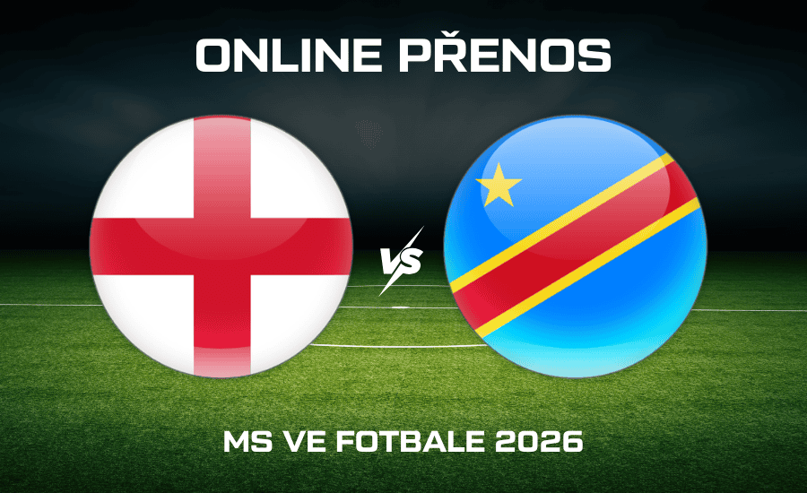 ONLINE přenos: Anglie - DR Kongo živě |1.7.| 1/16-finále MS ve fotbale 2026 1 Anglie - DR Kongo MS 2026