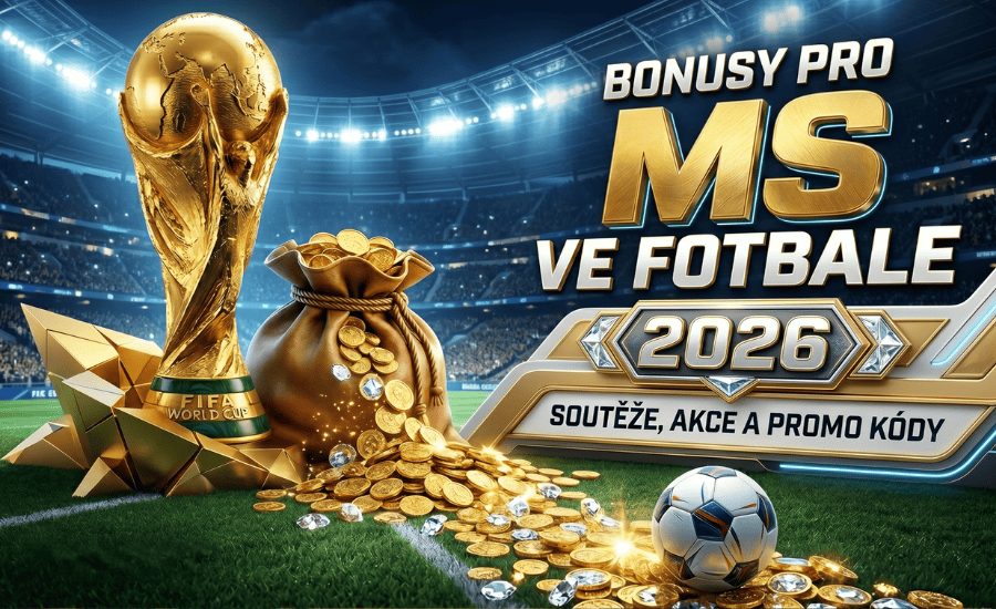 Bonusy pro MS ve fotbale 2026 – odměny, soutěže, promo kódy, akce a peníze zdarma 1 Bonusy pro MS ve fotbale 2026