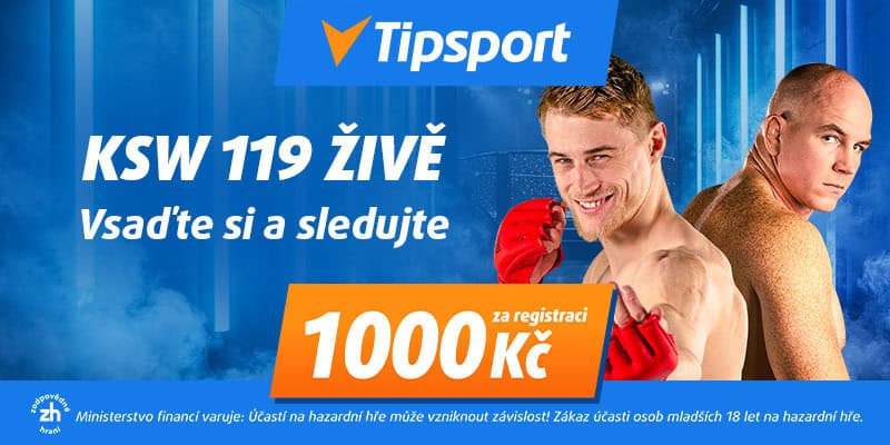 Brichta vs. Kaczmarczyk živě: kde sledovat KSW 119 zdarma, analýza a tip 3 KSW 119 livestream zdarma na TV Tipsport