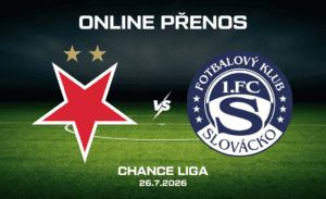 Slavia - Slovácko ONLINE |26.7.| 1. kolo Chance Ligy 2026/27 živě zdarma