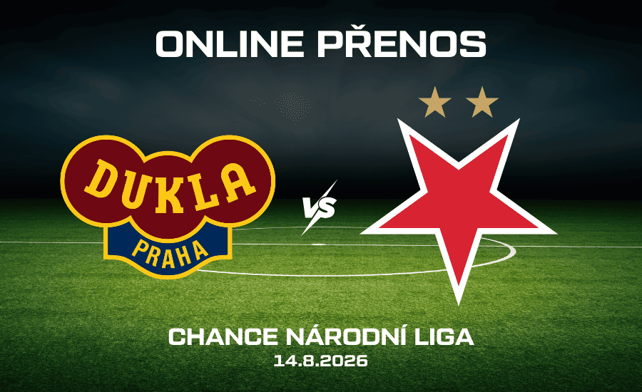 Dukla - Slavia B ONLINE |14.8.| Chance Národní Liga live stream zdarma (4. kolo) 1 Dukla - Slavia B online Chance Národní Liga 14.8. 2026