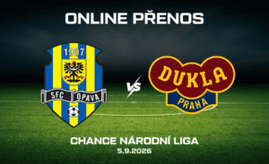 Opava - Dukla živě v 7. kole Chance Národní Ligy