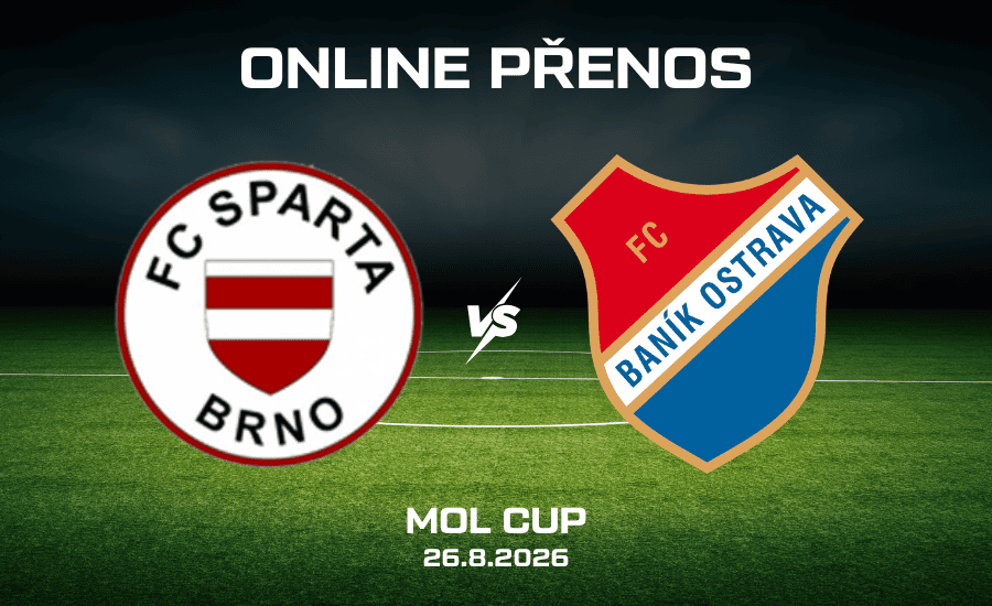 Sparta Brno - Baník Ostrava online v 2. kole MOL Cupu