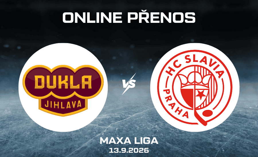Slavia - Jihlava online Maxa Liga 13.9. 2026