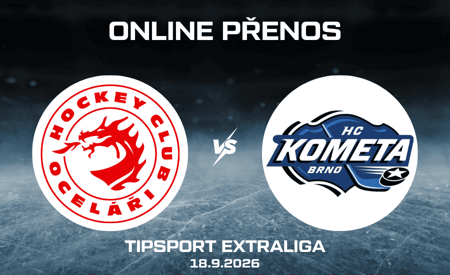 ONLINE: Třinec - Kometa Tipsport extraliga 18. 9. 2026