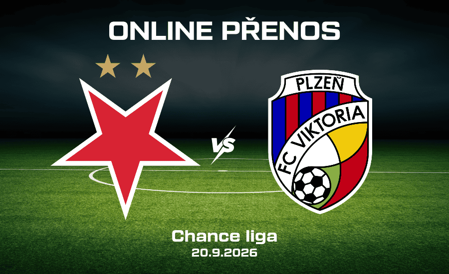 Slavia - Plzeň online Chance Liga 20. 9. 2026