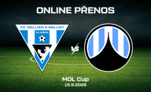 ONLINE: Vlašim - Liberec 3. kolo MOL Cupu 15.9. 2026