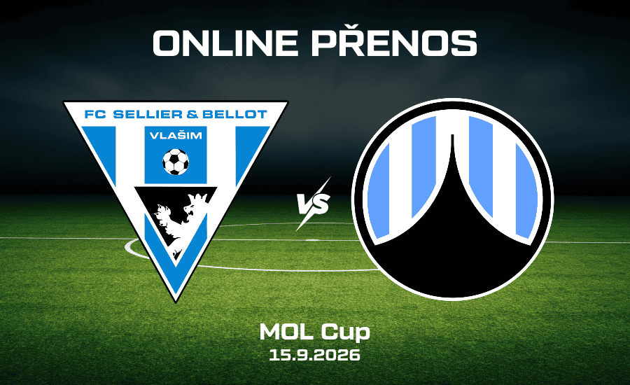 ONLINE: Vlašim - Liberec 3. kolo MOL Cupu 15.9. 2026
