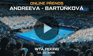Andreeva – Bartůňková ONLINE |10.10| Semifinále WTA Tokio přes live stream zdarma