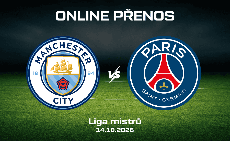 Manchester City - PSG online 14. 10. 2026 Liga mistrů
