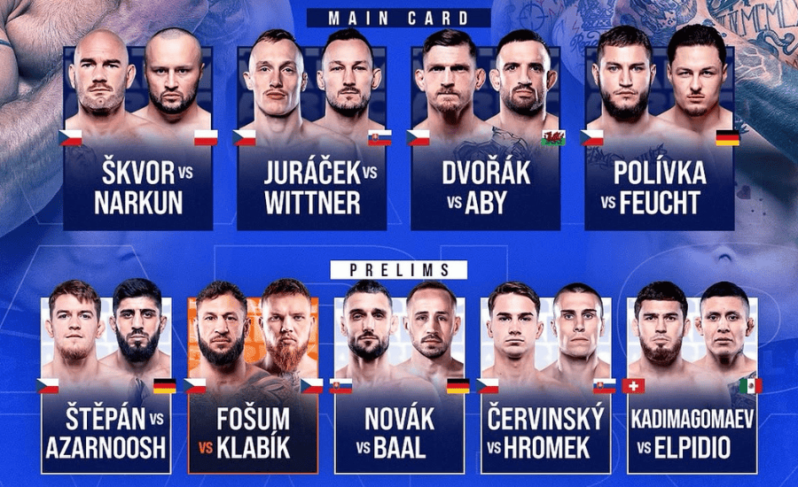 Oktagon 95: program, fight card, live stream zdarma a zrušený zápas Kincl vs Humburger 1 Oktagon 95