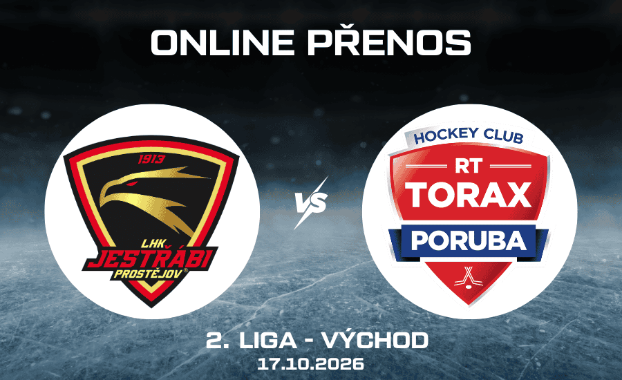 ONLINE: Prostějov - Poruba živě |17.10.| Přenos na hokejovou 2. ligu zdarma 1 Prostějov - Poruba živě 2. liga 17. 10. 2026