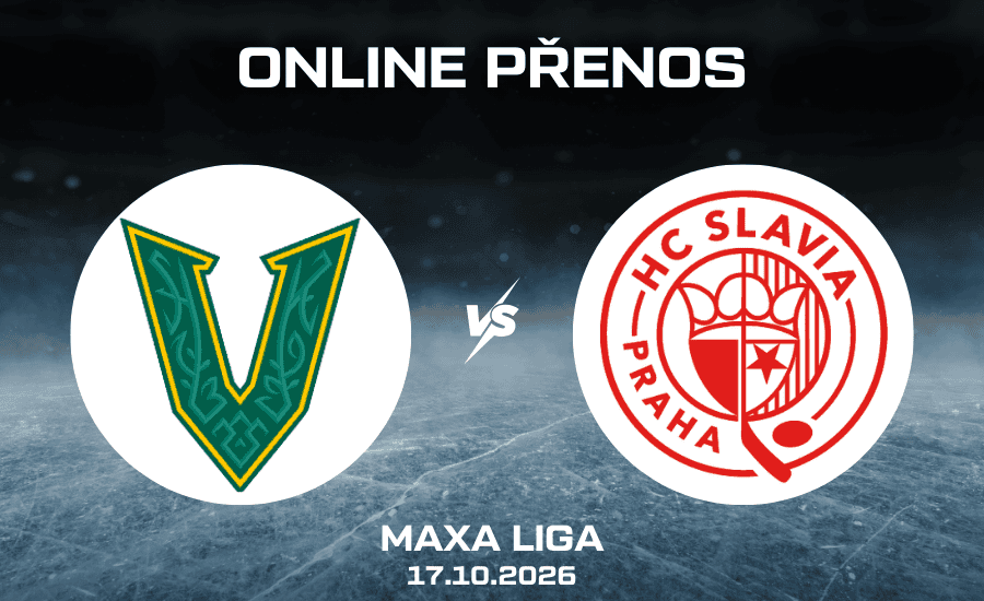 Vsetín - Slavia online Maxa liga 17. 10. 2026