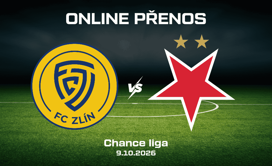 Zlín - Slavia online |9.10.|: Chance Liga živě a tip na počet gólů